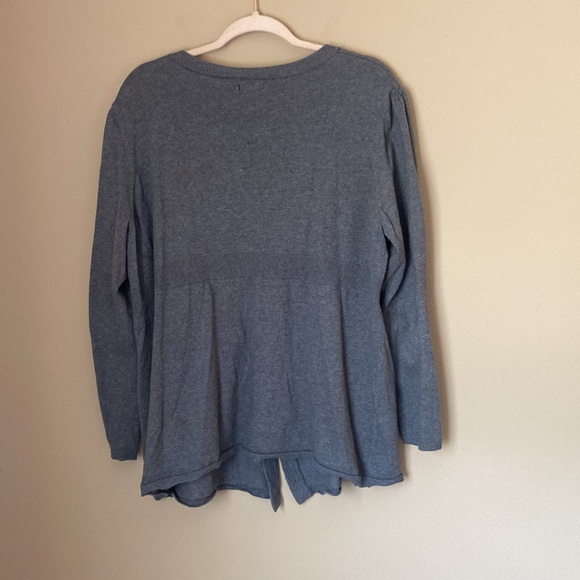Apt 9 Women’s 1X Button Up Cardigan Sweater Gray - Picture 2 of 6